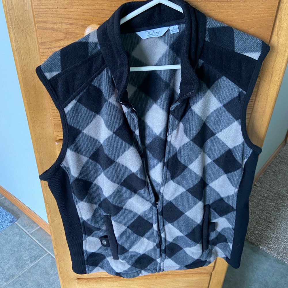 Indigo Fleece Vest